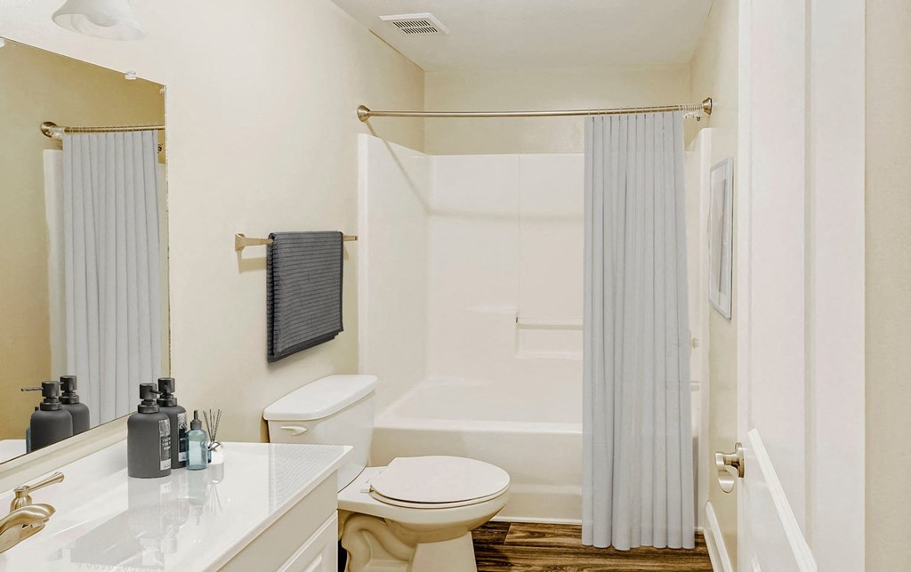 Custom Look Bathroom at Brandemere Apartment Homes, Winston Salem, North Carolina