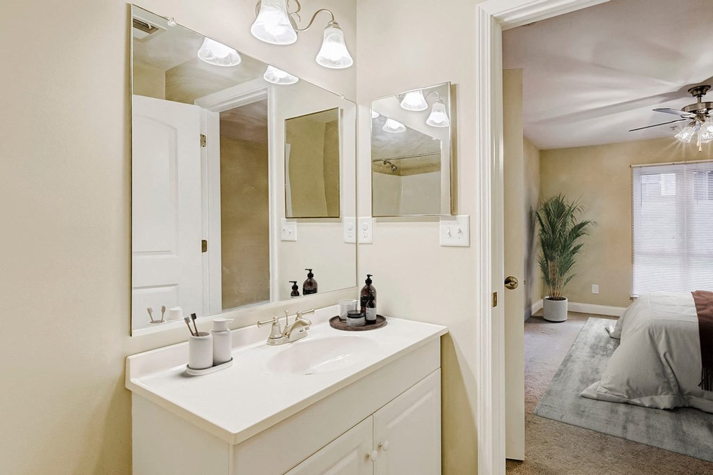 Bright Bathroom at Brandemere Apartment Homes, Winston Salem, NC