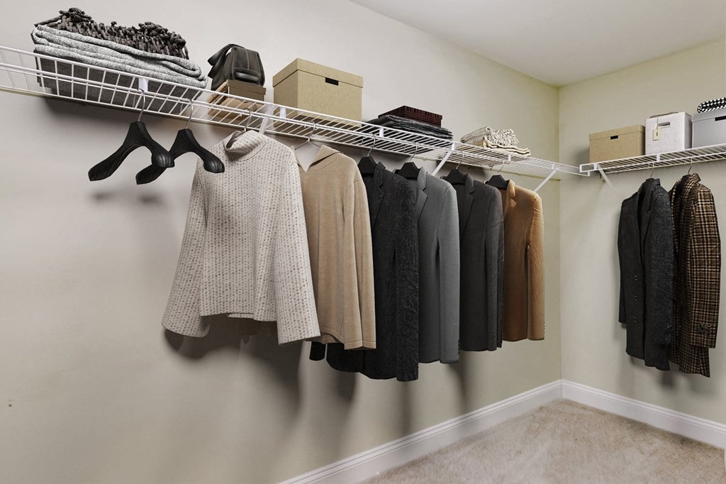 Walk-In Closets And Dressing Areas at Brandemere Apartment Homes, Winston Salem, North Carolina