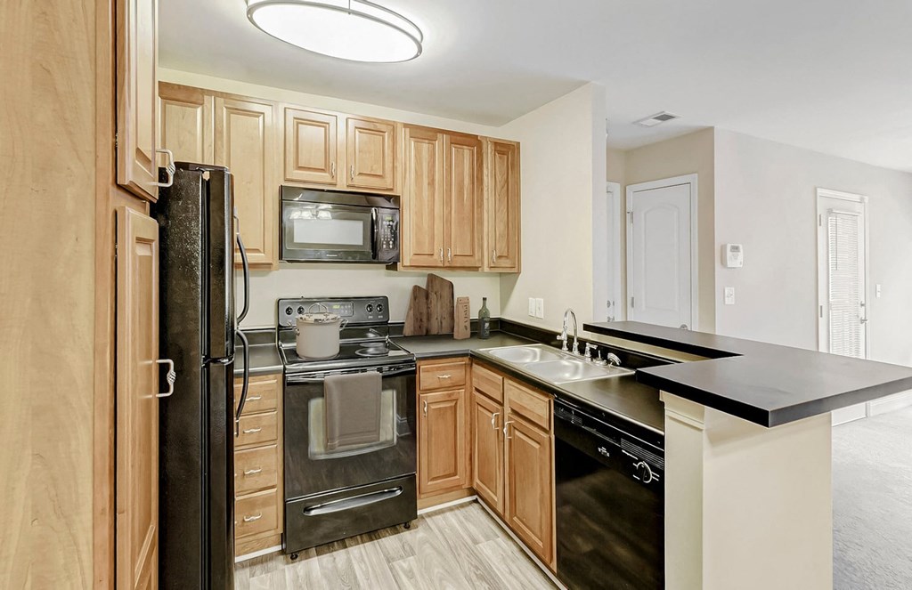 Kitchen Appliances at Brandemere Apartment Homes, North Carolina, 27106
