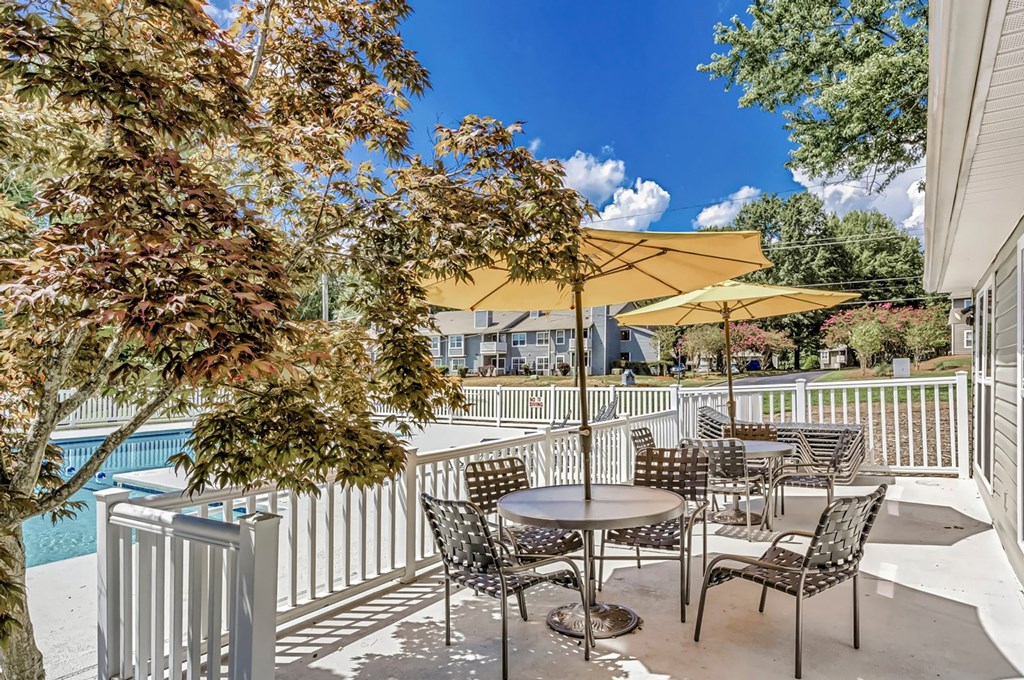 Poolside Patio at Brandemere Apartment Homes, Winston Salem, NC, 27106