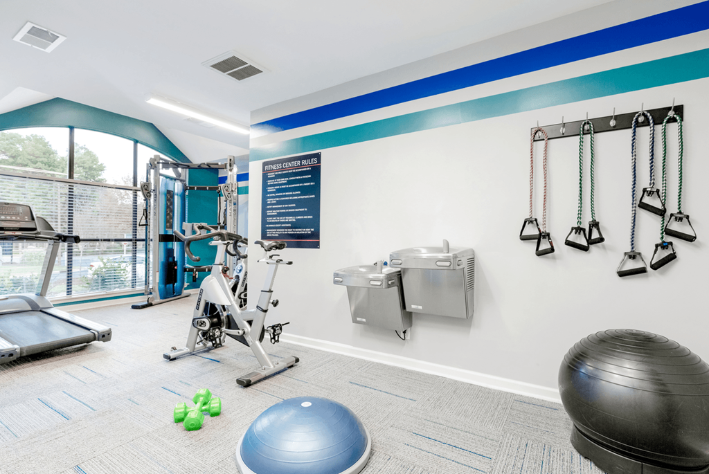 Yoga Studio at Bridges at Mallard Creek Apartment Homes, Charlotte, North Carolina