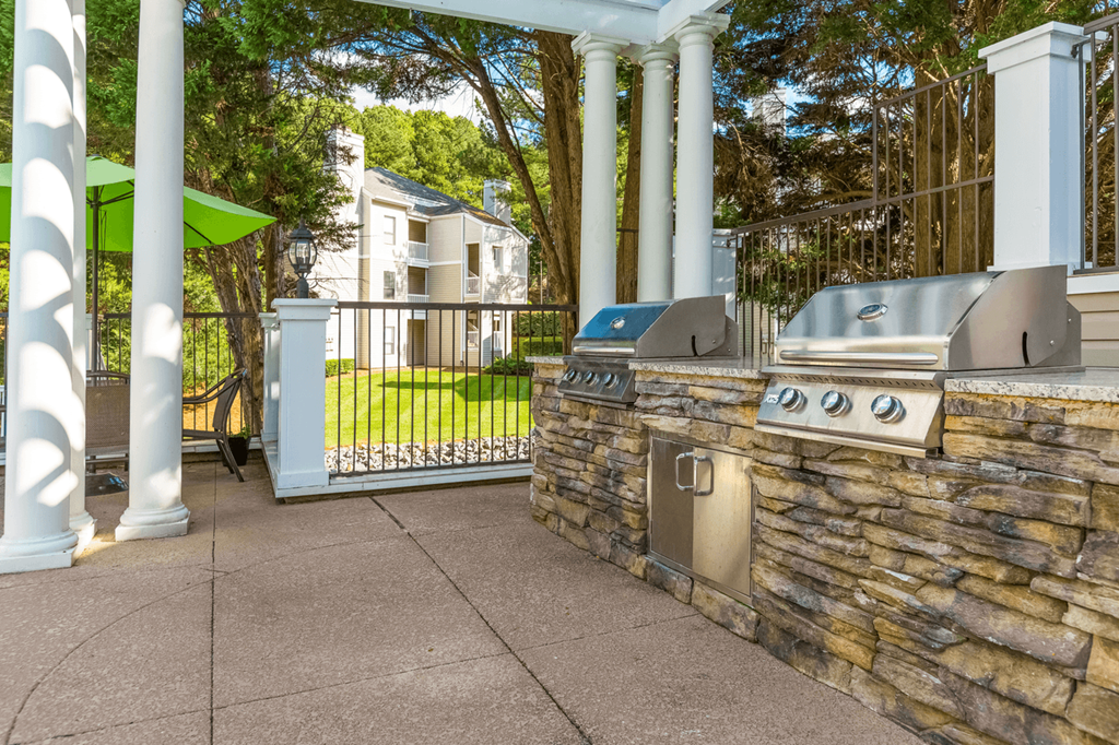 Grill Stations at Bridges at Mallard Creek Apartment Homes, North Carolina