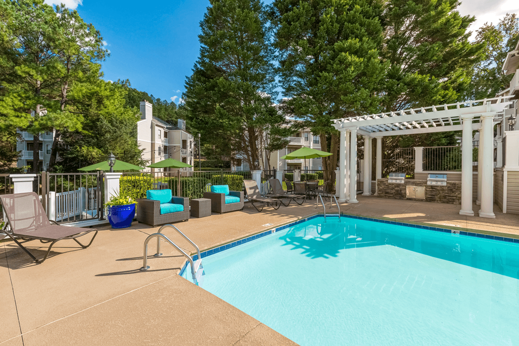 Sparkling Pool at Bridges at Mallard Creek Apartment Homes, Charlotte, NC