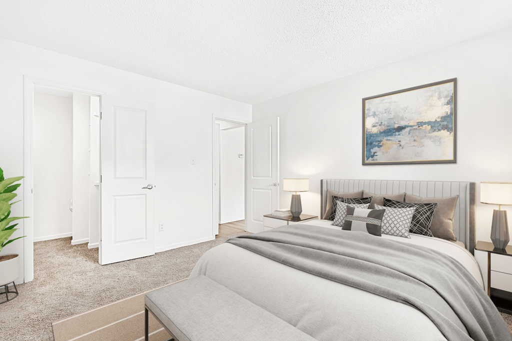 Spacious Bedroom at Bridges at Mallard Creek Apartment Homes, North Carolina