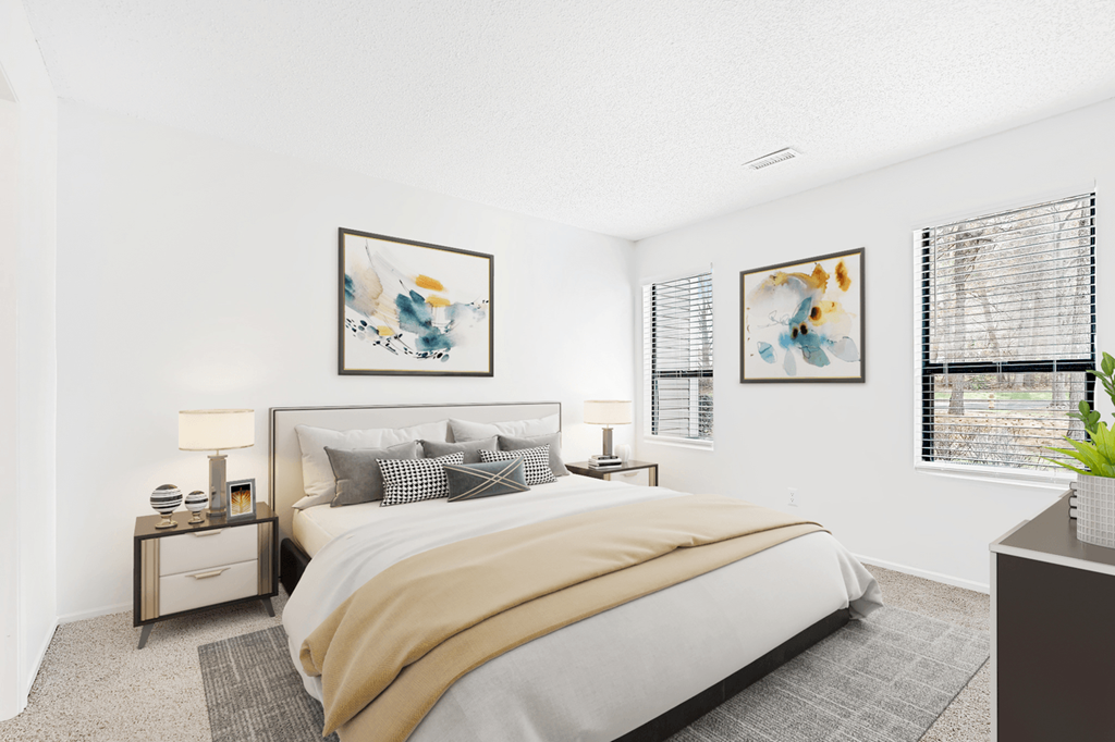 Gorgeous Bedroom at Bridges at Mallard Creek Apartment Homes, Charlotte, NC, 28269