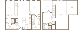 Three Bedroom Three Bathroom Floorplan 1365