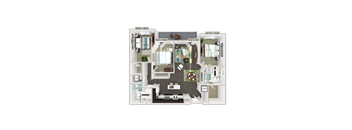 Three bedroom floorplan C1