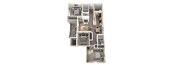 3 bedroom 2 bathroom floorplan