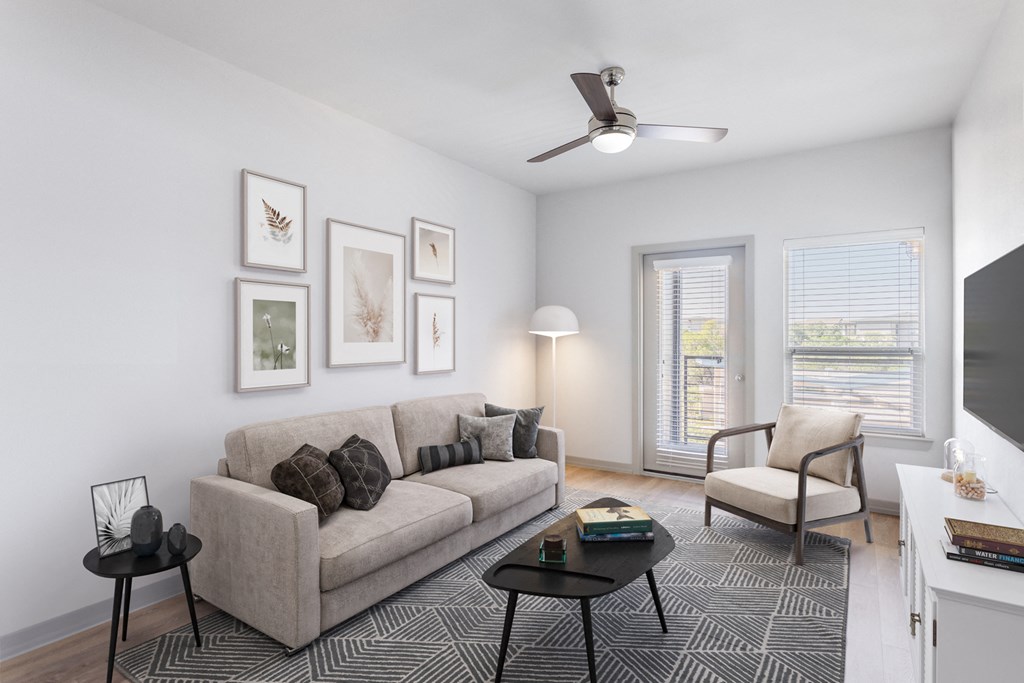 furnished living area