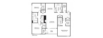 3 bed 2 bath A at Paces Pointe Apartment Homes, Matthews, NC