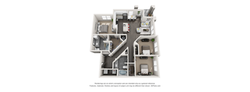 Three bedroom floorplan