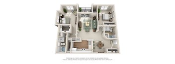 two bedroom apartment floorplan