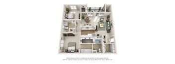 two bedroom floorplan