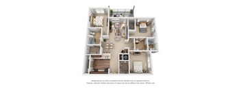 Three bedroom floorplan