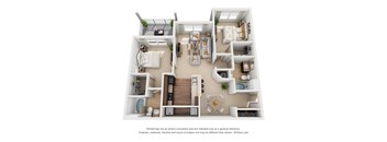 Two bedroom floorplan