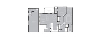 Two bedroom floorplan