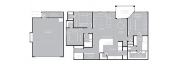 Three bedroom floorplan