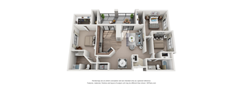 Three Bedroom Two Bathroom Floor Plan 1352