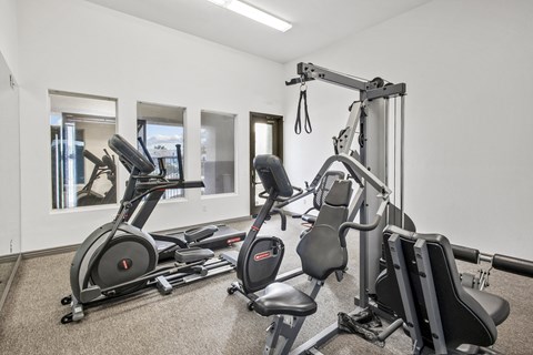 fitness center equipment at Desert Eagle Estates, Arizona, 85303