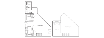 1 Bedroom 1 Bathroom Floor Plan E1C