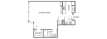 Studio floor plan E3