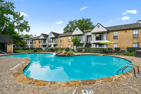 our apartments at the district feature a large resort style pool