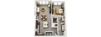 Emmet one bedroom floorplan