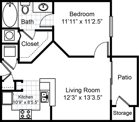a floor plan of a bedroom house with a living room and a dining room