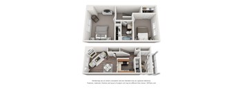 2 bedroom 1 bathroom floorplan