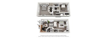 2 bedroom 1 bathroom floorplan