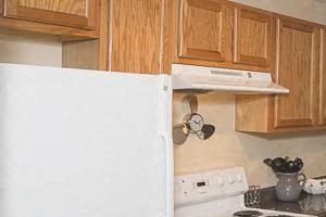 Kitchen with White Appliances