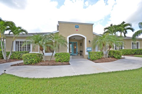 Leasing Office Exterior at River Park Place Apartments, Vero Beach, FL, 32962