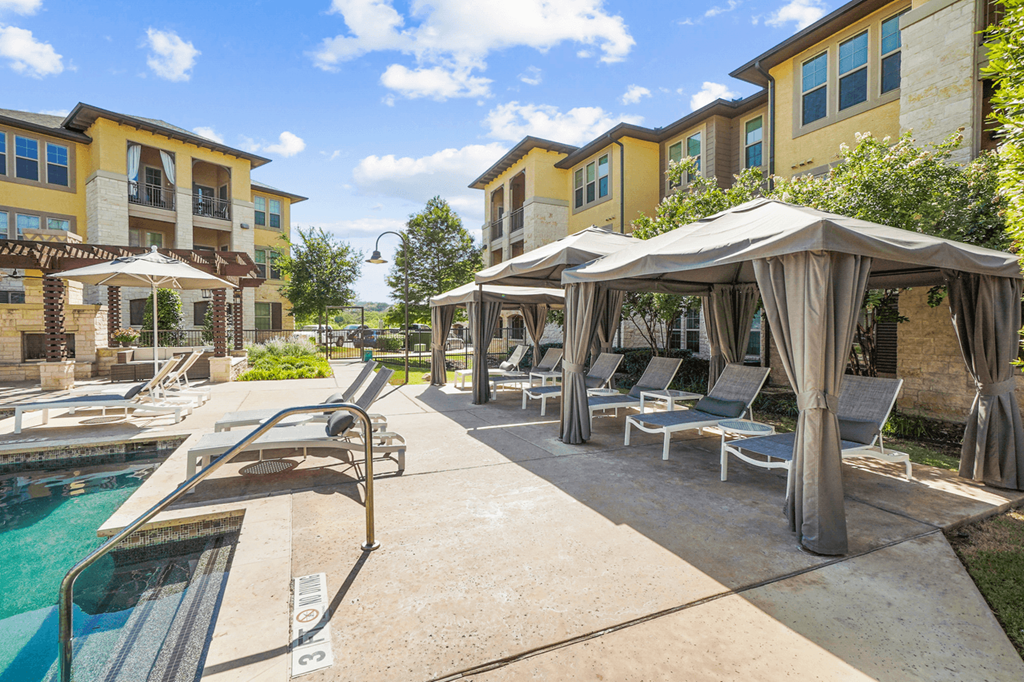 our apartments showcase an unique swimming pool