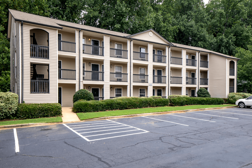 our apartments are located in a quiet parking lot
