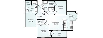 a floor plan of a house