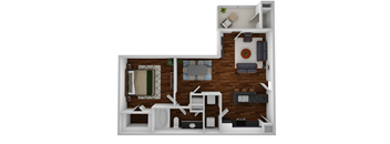 Harpeth one bedroom floorplan