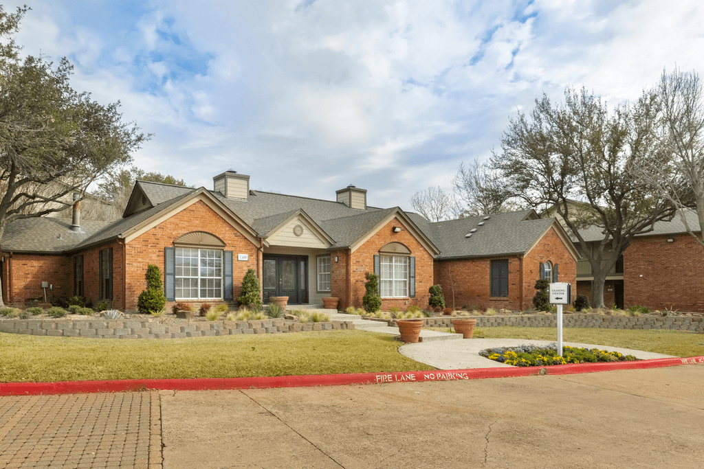 Clubhouse exterior with native landscaping