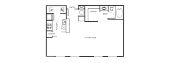 Studio floor plan I2GHI
