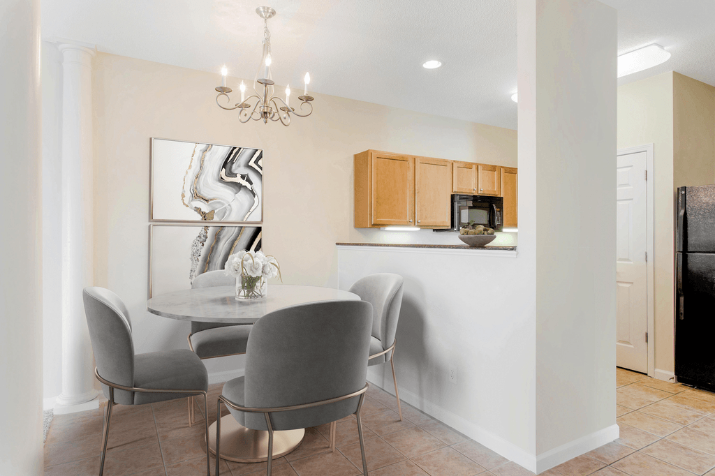 Dining And Kitchen at Ashley Court Apartments, North Carolina, 28262