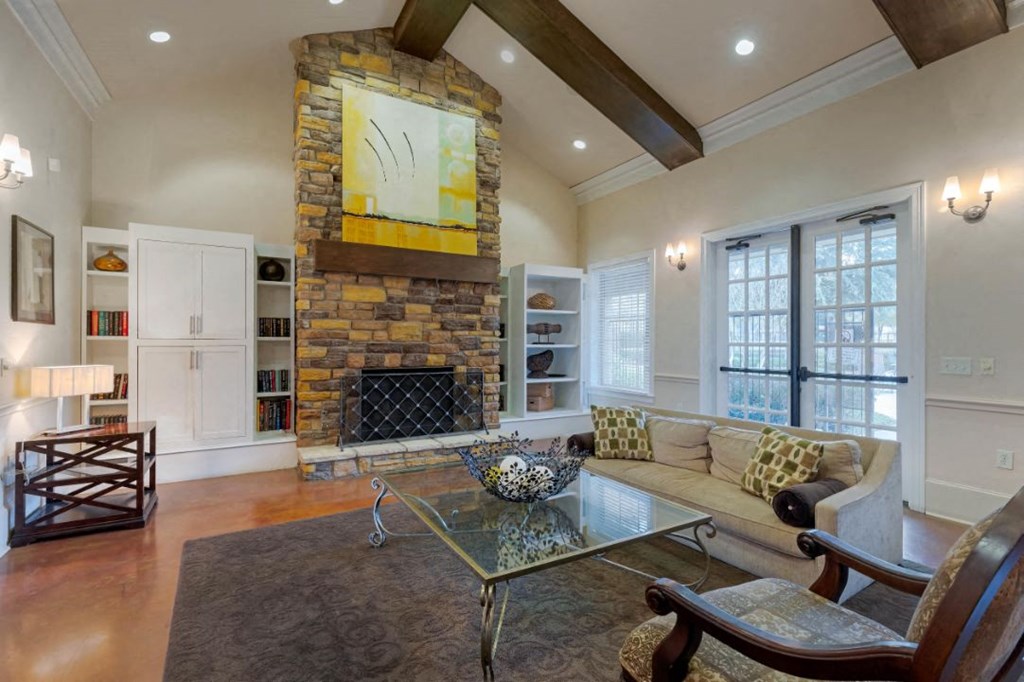 Clubhouse interior with furniture