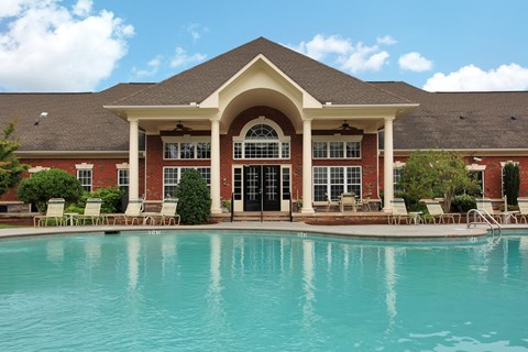Swimming Pool with the clubhouse in the background