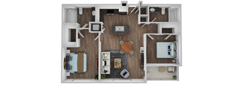 Jasper two bedroom floorplan