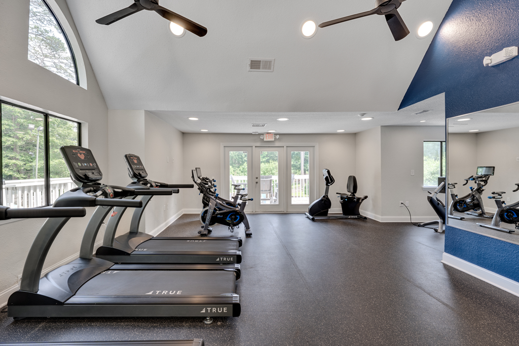 fitness center with equipment