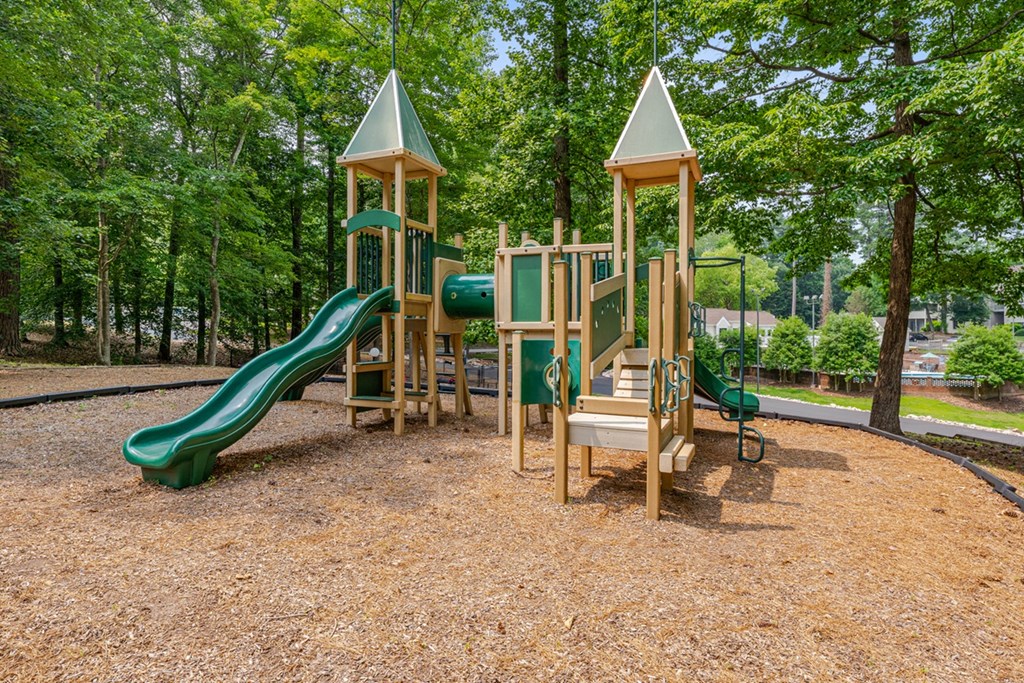 playground with trees in the background