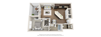 floorplan of one bedroom apartment