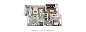 two bedroom floorplan