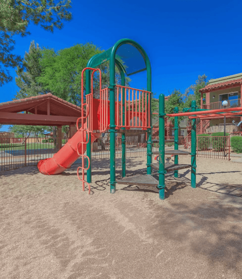 Outdoor Playground at Las Villas De Kino Apartments, Tucson Arizona 
