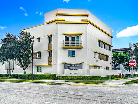exterior of apartment building