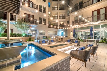 Outside ssitting area facing water fixture. - Photo Gallery 11